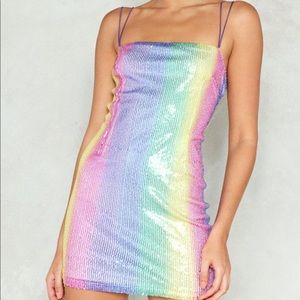 🌈Rainbow Sequin Dress 🌈